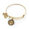 Thumbnail Image 0 of Alex and Ani Claddagh Charm Bangle in Gold-Tone Brass