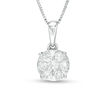 Thumbnail Image 1 of 1/2 CT. T.W. Diamond Frame Pendant in 10K White Gold