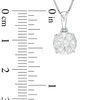 Thumbnail Image 2 of 1/2 CT. T.W. Diamond Frame Pendant in 10K White Gold