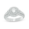 Thumbnail Image 0 of Vera Wang Love Collection 1-1/4 CT. T.W. Diamond Double Frame Twist Engagement Ring in 14K White Gold