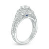 Thumbnail Image 1 of Vera Wang Love Collection 1-1/4 CT. T.W. Diamond Double Frame Twist Engagement Ring in 14K White Gold