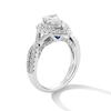 Thumbnail Image 3 of Vera Wang Love Collection 1-5/8 CT. T.W. Pear-Shaped Diamond Double Frame Twist Engagement Ring in 14K White Gold