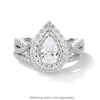 Thumbnail Image 5 of Vera Wang Love Collection 1-5/8 CT. T.W. Pear-Shaped Diamond Double Frame Twist Engagement Ring in 14K White Gold