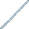 Thumbnail Image 1 of 4.0mm Blue Topaz Tennis Bracelet in Sterling Silver