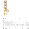 Thumbnail Image 4 of 1/10 CT. T.W. Diamond &quot;S&quot; Tennis Bracelet in Sterling Silver with 14K Gold Plate - 7.25&quot;