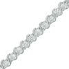 Thumbnail Image 1 of 1/4 CT. T.W. Diamond &quot;S&quot; Tennis Bracelet in Sterling Silver - 7.25&quot;