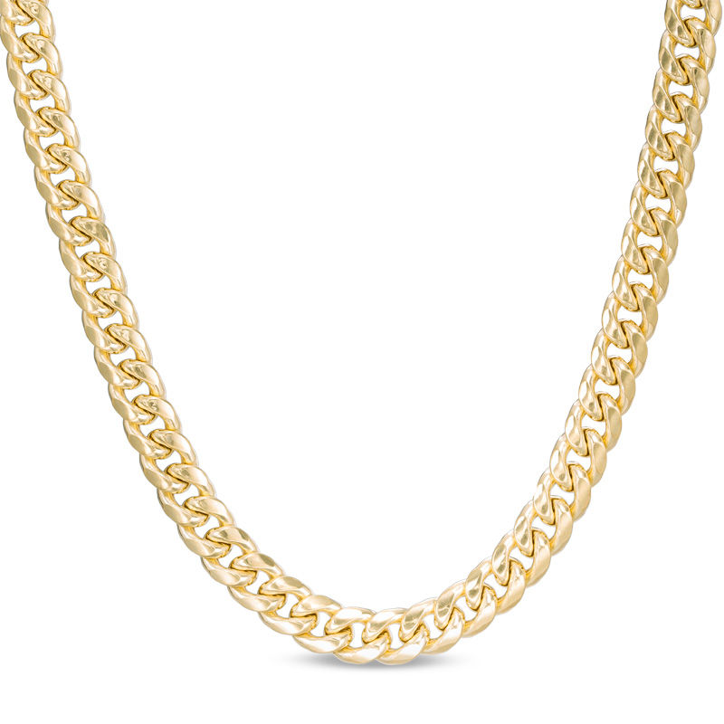 Zales Men's 10K Gold Cuban Link Chain Necklace