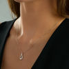 Thumbnail Image 1 of Interwoven™ 1/10 CT. T.W. Diamond Pendant in Sterling Silver - 19"