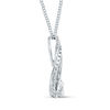 Thumbnail Image 3 of Interwoven™ 1/10 CT. T.W. Diamond Pendant in Sterling Silver - 19"