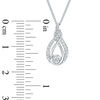 Thumbnail Image 6 of Interwoven™ 1/10 CT. T.W. Diamond Pendant in Sterling Silver - 19"