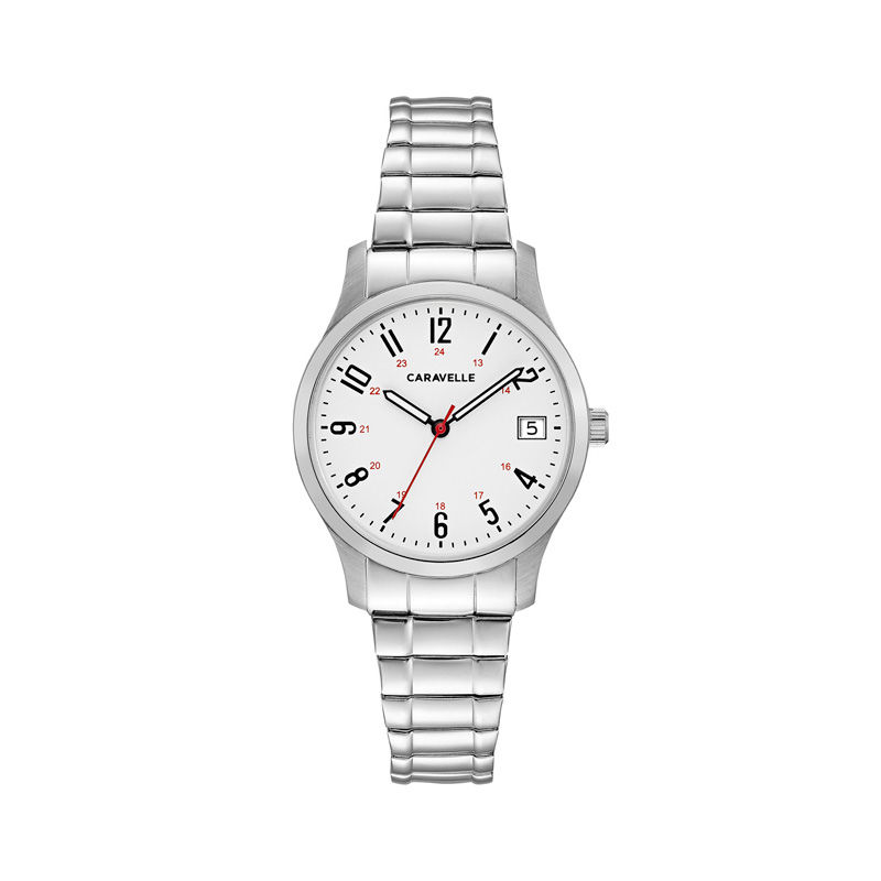 Main Image 1 of Ladies' Caravelle by Bulova Expansion Watch with White Dial (Model: 43M119)