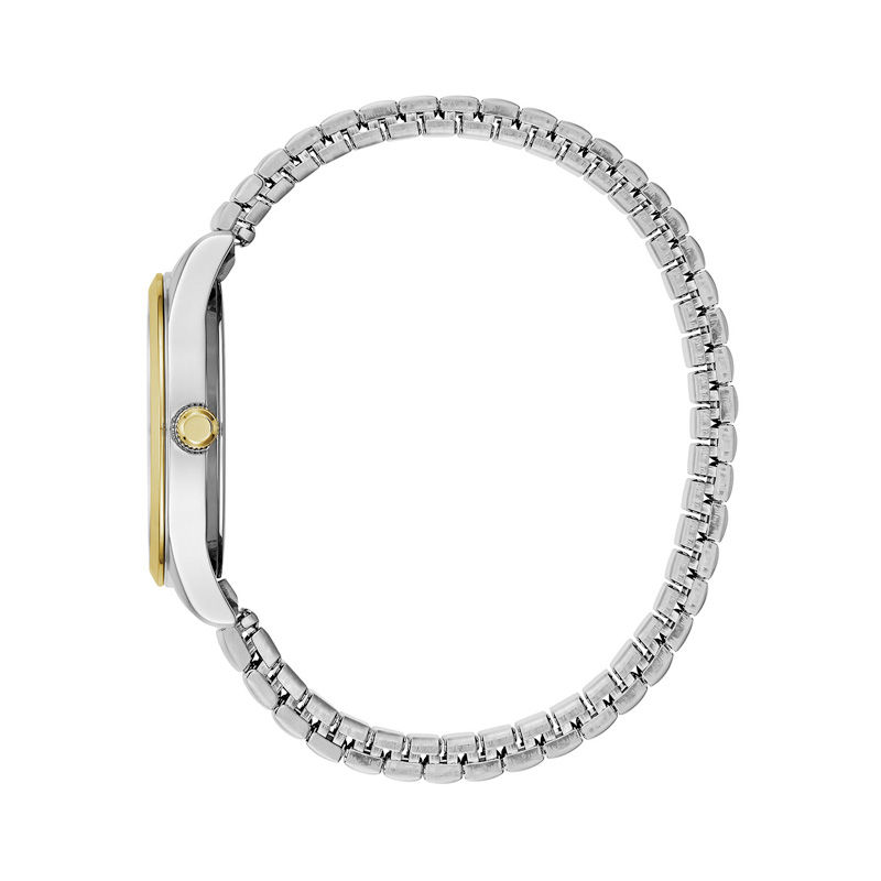 Main Image 2 of Ladies' Caravelle by Bulova Two-Tone Expansion Watch with White Dial (Model: 45M111)