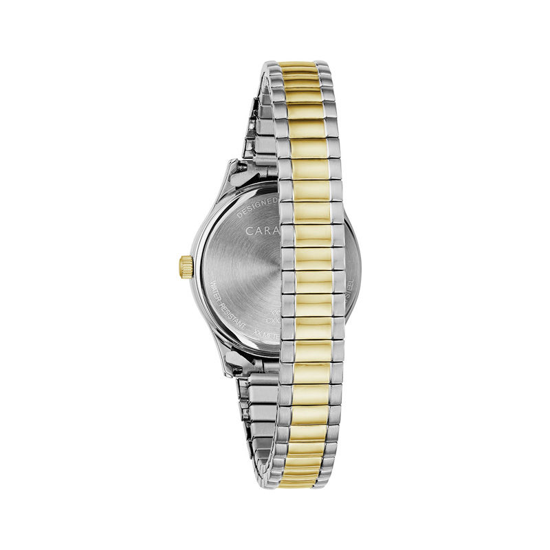 Main Image 3 of Ladies' Caravelle by Bulova Two-Tone Expansion Watch with White Dial (Model: 45M111)