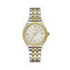 Thumbnail Image 1 of Ladies' Caravelle by Bulova Two-Tone Watch with Silver-Tone Dial (Model: 45M112)