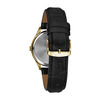 Thumbnail Image 2 of Men's Caravelle by Bulova Gold-Tone Strap Watch with Black Dial (Model: 44B118)