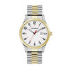 Thumbnail Image 1 of Men's Caravelle by Bulova Two-Tone Expansion Watch with White Dial (Model: 45B147)