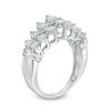 Thumbnail Image 1 of 1/4 CT. T.W. Diamond Pyramid Wedding Band in 10K White Gold