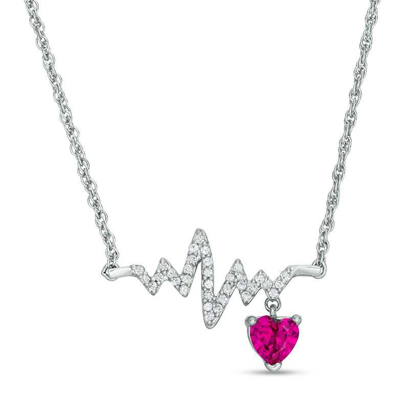 heartbeat ruby necklace