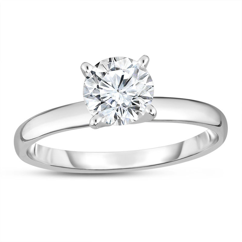 7/8 CT. Diamond Solitaire Engagement Ring in 14K White Gold | Zales Outlet