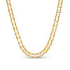 Thumbnail Image 1 of Men's 5.0mm Railroad Link Chain Necklace in Hollow 14K Gold - 20&quot;