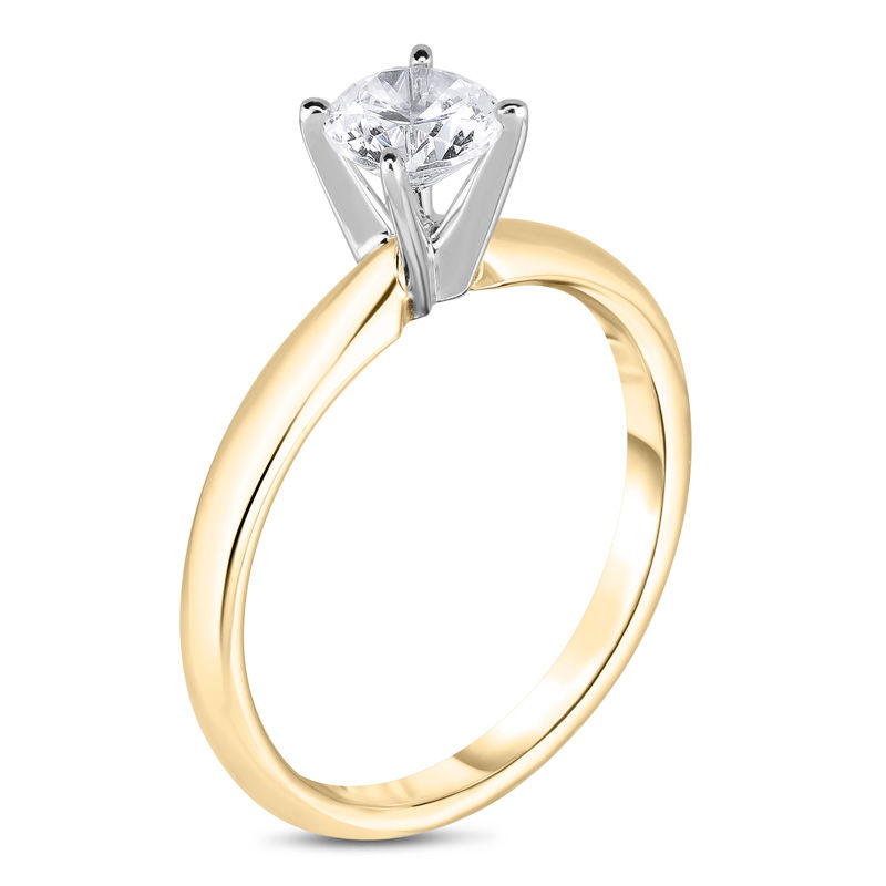 Main Image 2 of 5/8 CT. Diamond Solitaire Engagement Ring in 14K Gold