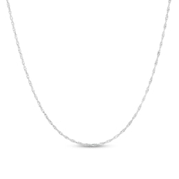1.35mm Singapore Chain Necklace in Sterling Silver - 20&quot;