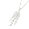 Thumbnail Image 2 of Diamond Accent Dreamcatcher Pendant in Sterling Silver