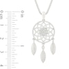 Thumbnail Image 3 of Diamond Accent Dreamcatcher Pendant in Sterling Silver