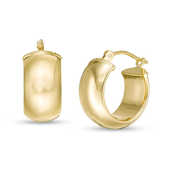 15.5mm Bold Hoop Earrings in 14K Gold | Zales Outlet