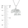 Thumbnail Image 2 of Diamond Accent Elephant Pendant in Sterling Silver