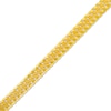 Thumbnail Image 1 of Made in Italy 5.3mm Satin S-Link Chain Bracelet in Hollow 14K Gold - 7.5&quot;