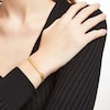 Thumbnail Image 2 of Made in Italy 5.3mm Satin S-Link Chain Bracelet in Hollow 14K Gold - 7.5&quot;