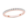 Thumbnail Image 1 of 1/3 CT. T.W. Diamond Wedding Band in 10K Rose Gold