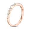 Thumbnail Image 3 of 1/3 CT. T.W. Diamond Wedding Band in 10K Rose Gold