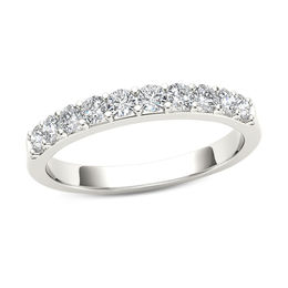 1/2 CT. T.W. Diamond Wedding Band in 10K White Gold