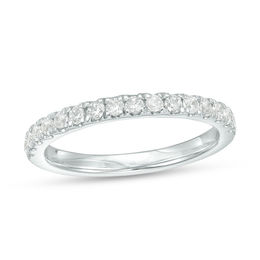 3/8 CT. T.W. Diamond Wedding Band in 10K White Gold