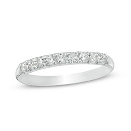 3/8 CT. T.W. Diamond Nine Stone Anniversary Band in 10K White Gold