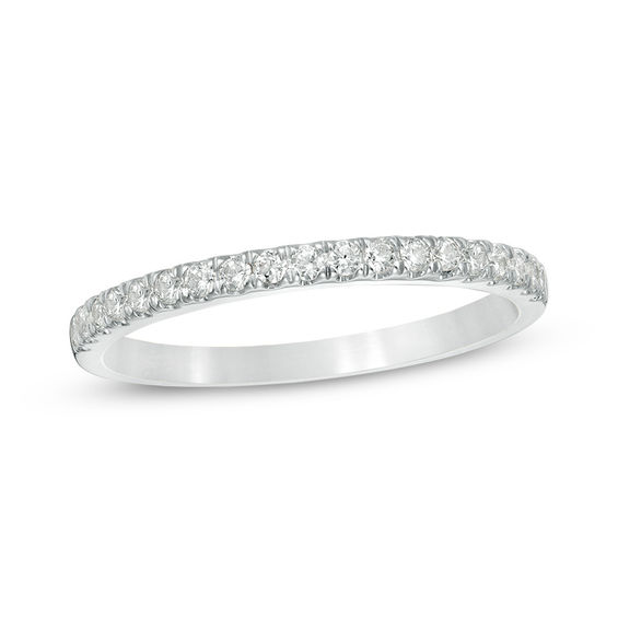 1/4 CT. T.W. Diamond Wedding Band in 10K White Gold | Zales Outlet