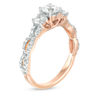 Thumbnail Image 2 of 1 CT. T.W. Diamond Three Stone Braid Engagement Ring in 10K Rose Gold