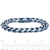 Thumbnail Image 4 of Men's 14.75mm Curb Chain Bracelet in Two-Tone Ion-Plated Stainless Steel - 9.0&quot;