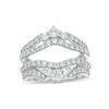 Thumbnail Image 1 of 1-1/2 CT. T.W. Diamond Multi-Row Tiara-Style Solitaire Enhancer in 14K White Gold