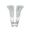 Thumbnail Image 4 of 1-1/2 CT. T.W. Diamond Multi-Row Tiara-Style Solitaire Enhancer in 14K White Gold