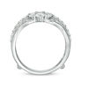 Thumbnail Image 5 of 1-1/2 CT. T.W. Diamond Multi-Row Tiara-Style Solitaire Enhancer in 14K White Gold