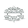 Thumbnail Image 6 of 1-1/2 CT. T.W. Diamond Multi-Row Tiara-Style Solitaire Enhancer in 14K White Gold