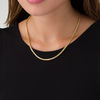 Thumbnail Image 2 of Ladies' 3.15mm Diamond-Cut Franco Snake Chain Necklace in Hollow 14K Gold - 18&quot;