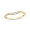 Thumbnail Image 1 of Diamond Accent Vintage-Style Contour Anniversary Band in 10K Gold