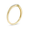 Thumbnail Image 2 of Diamond Accent Vintage-Style Contour Anniversary Band in 10K Gold