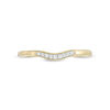 Thumbnail Image 4 of Diamond Accent Vintage-Style Contour Anniversary Band in 10K Gold