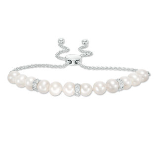 sterling silver freshwater pearl bracelet