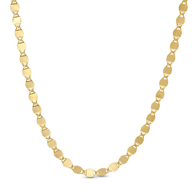 Made in Italy Mirror Valentino Chain Necklace in 14K Gold - 20